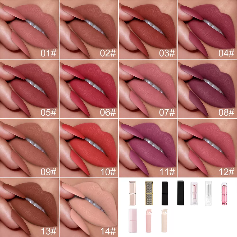 matte red lipstick