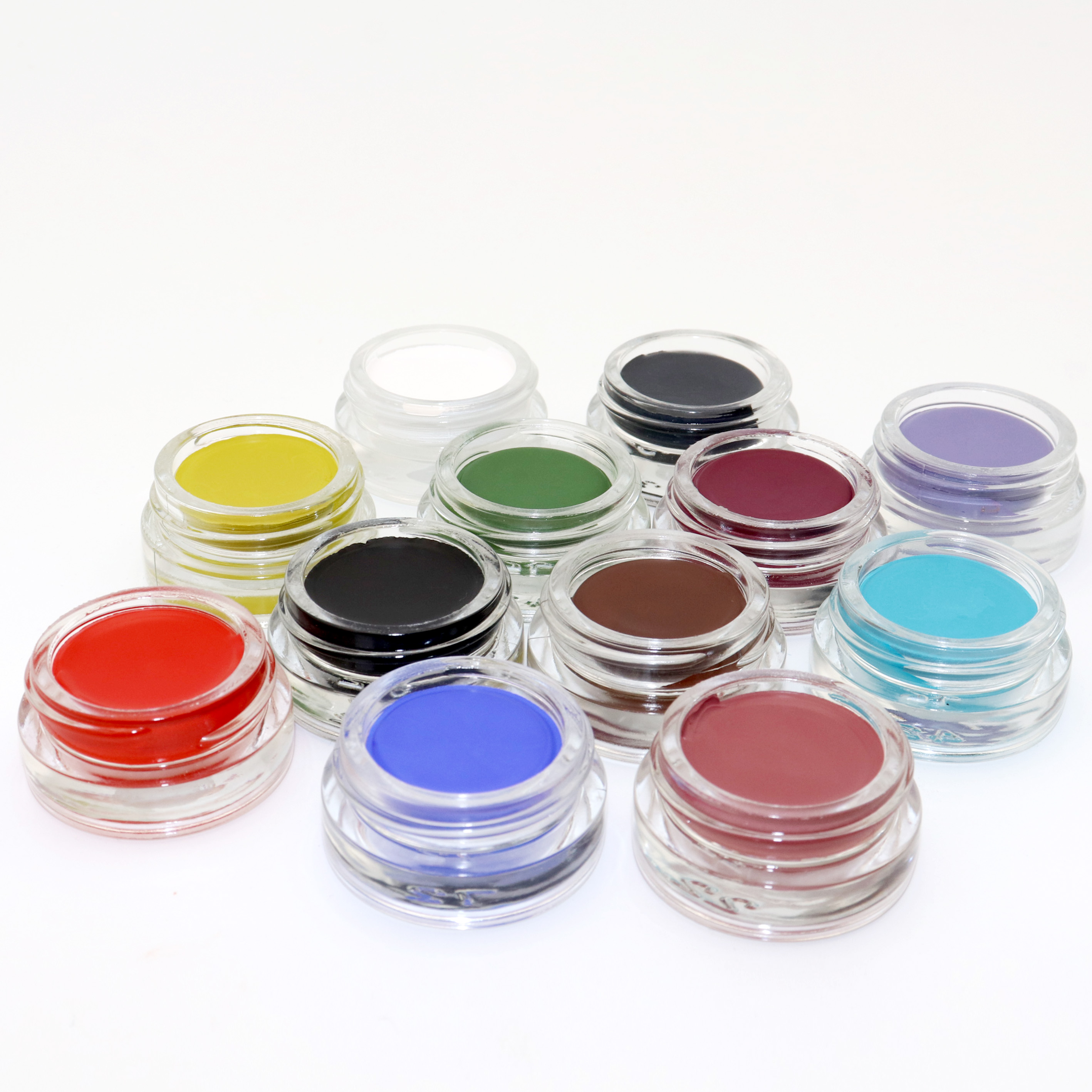 Custom Logo 12 Colors Cream Eyeliner Gel Long Lasting Neon Colors Eyeliner