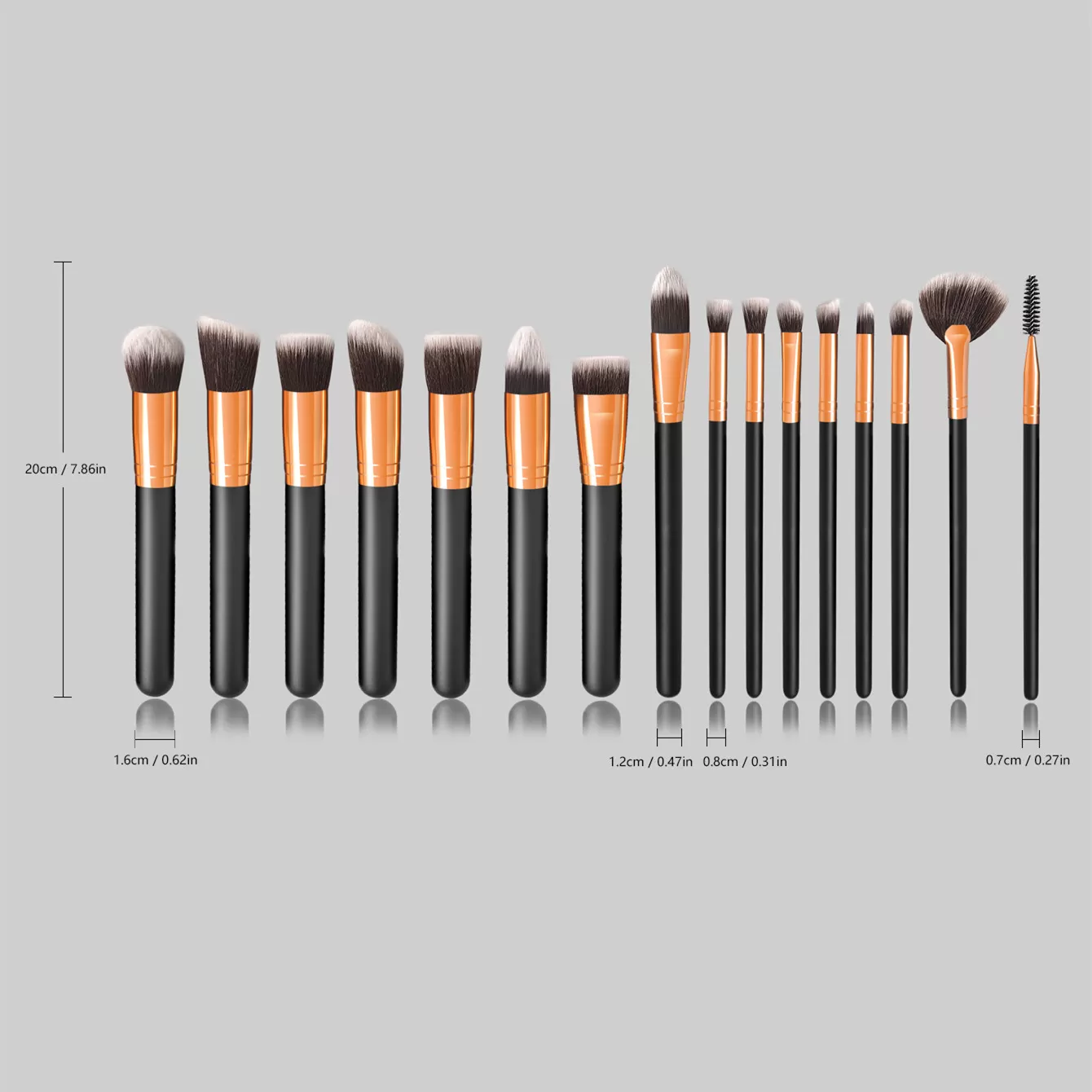 luxury makeup brush set