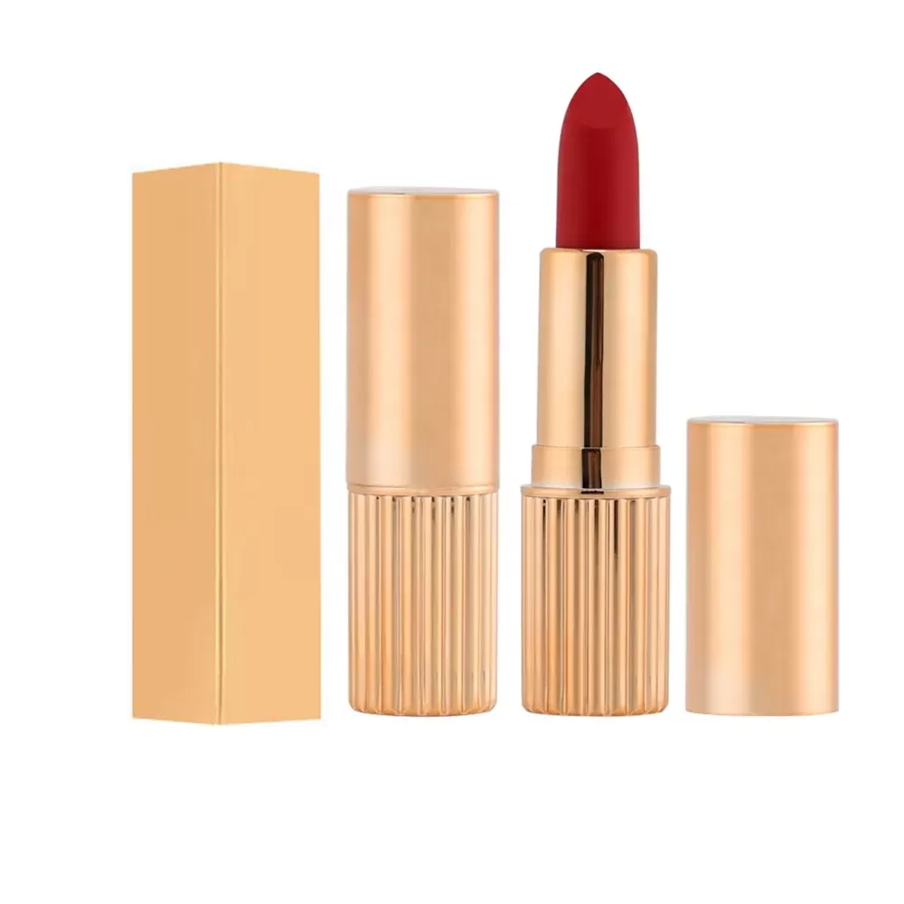 Custom Luxury Velvet Red Lipstick – 24-Hour Long-Lasting Waterproof Matte Formula