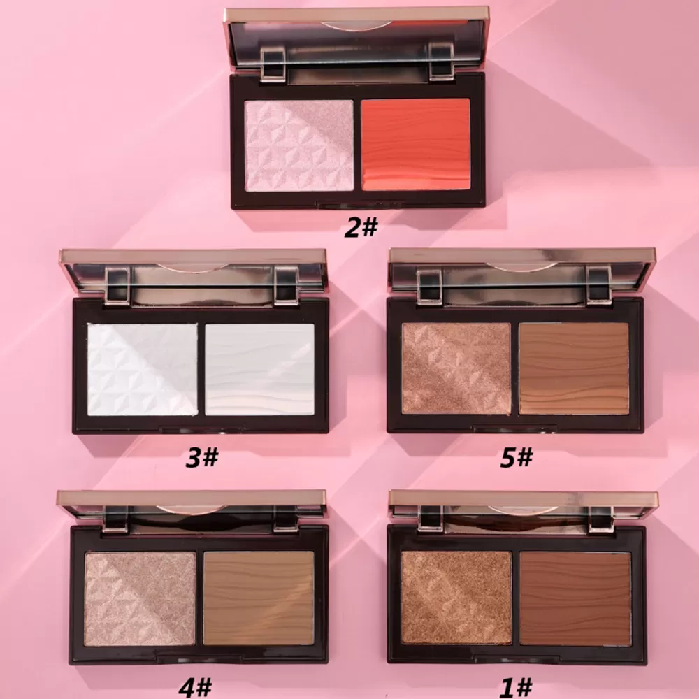 Contour blush highlighter set