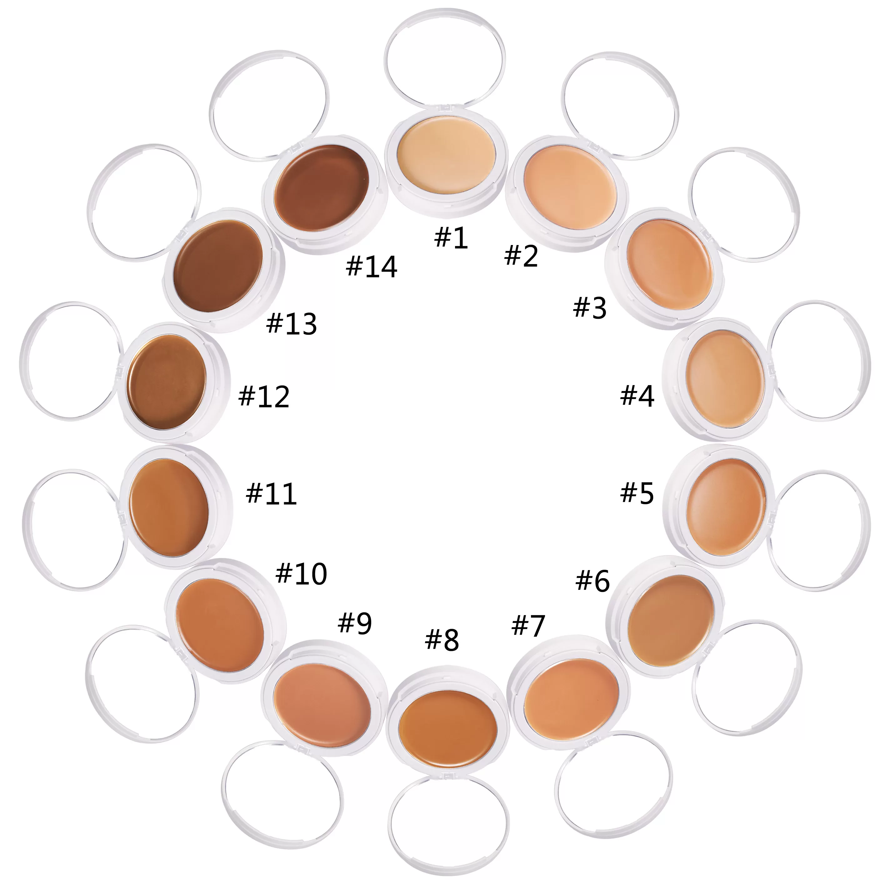 Luxury Quality Face Makeup Creamy Foundation for All Skins Vegan Makeup Foundation With Puff