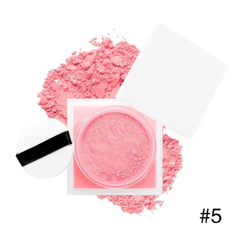 Custom Long Lasting Powder Blush Waterproof Vegan Light Weight Pink Powder Blusher