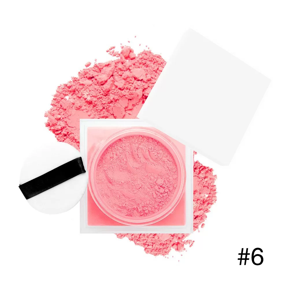 Custom Long Lasting Powder Blush Waterproof Vegan Light Weight Pink Powder Blusher