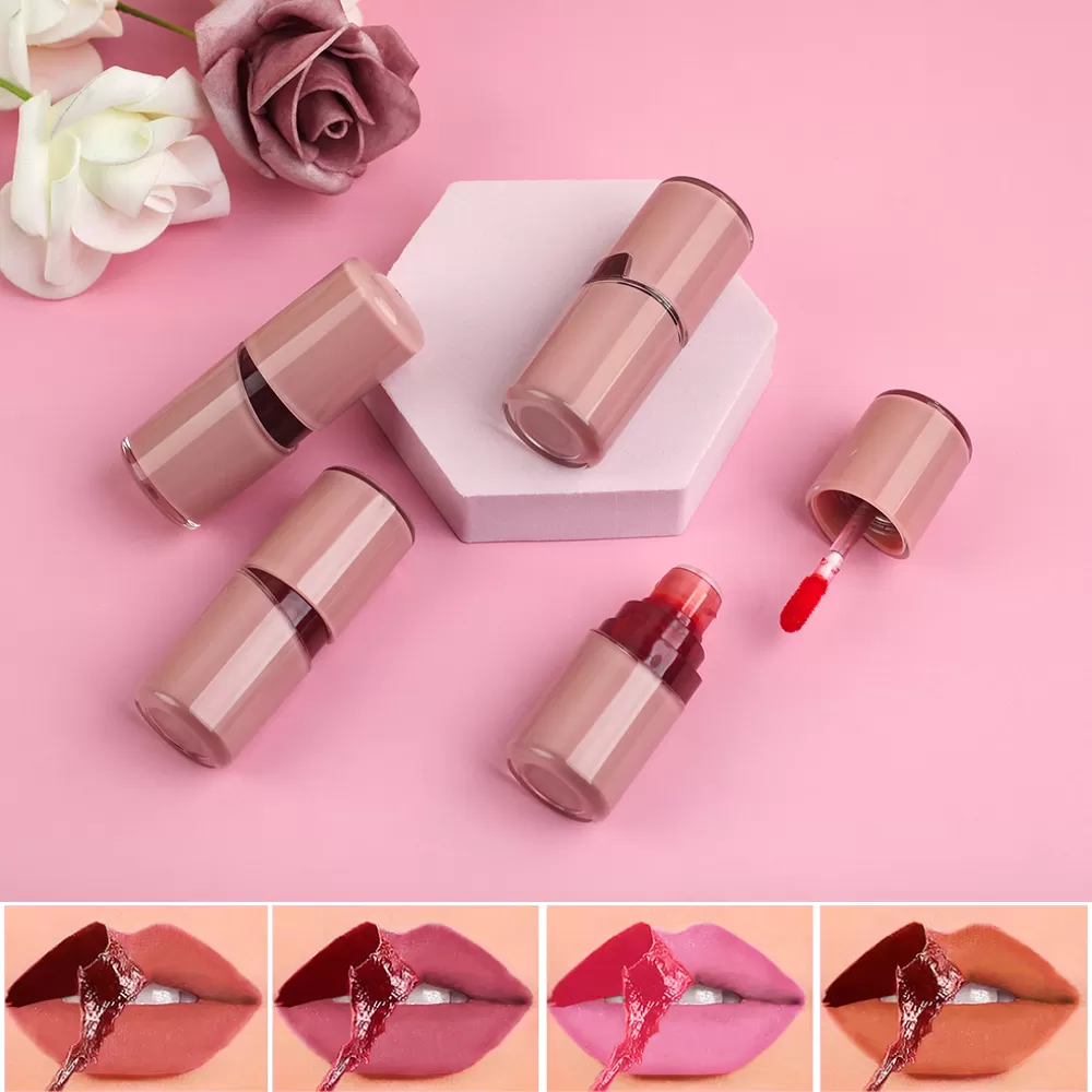 New Design Fashion Fresh Lips Peal Off Lip Tint 4 Colors Shiny Lip Gloss Moisturizing