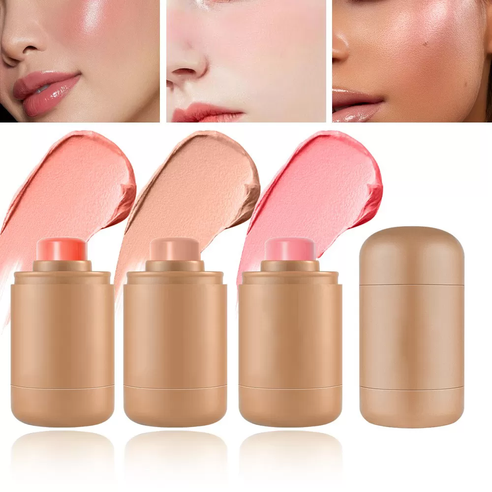 Wholesale Cheek Face Makeup Blush Custom logo Face Silky Cream Blush Stick Cute Cheek Blush