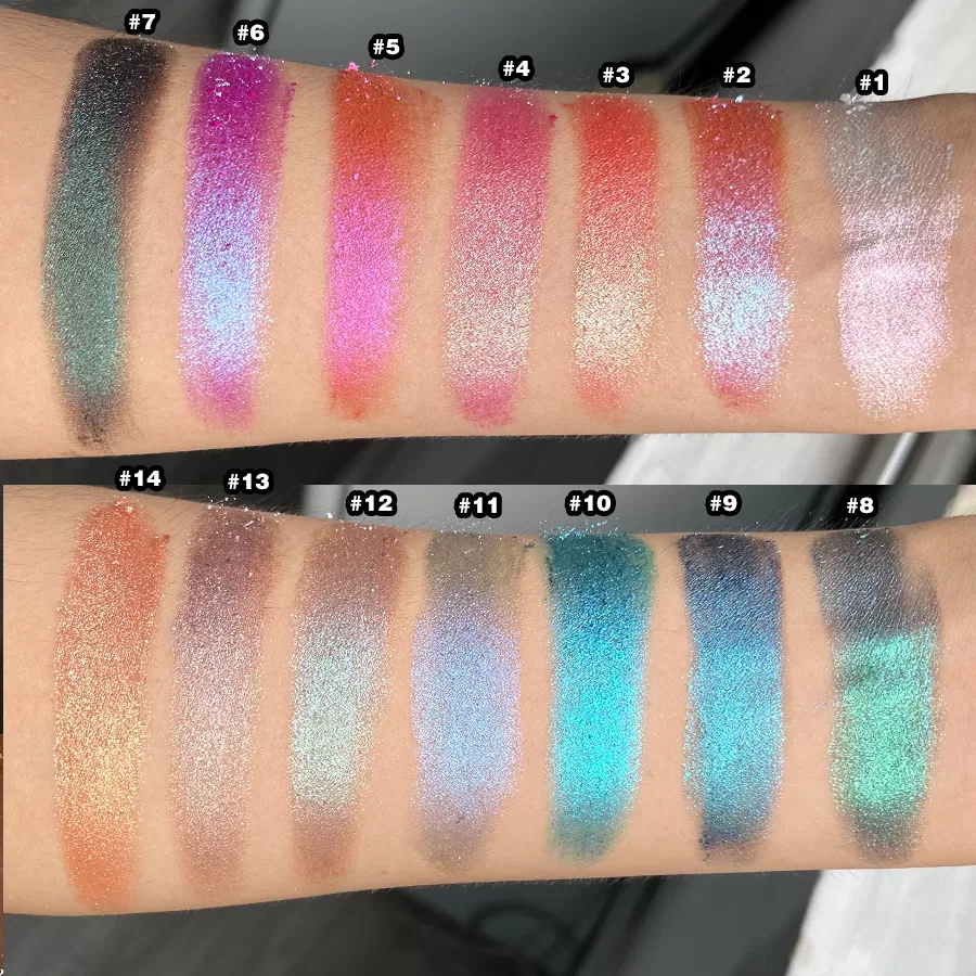 Most Popular Chameleon Eyeshadow Eye Makeup Color Changing Duochrome Eyeshadow Private Label
