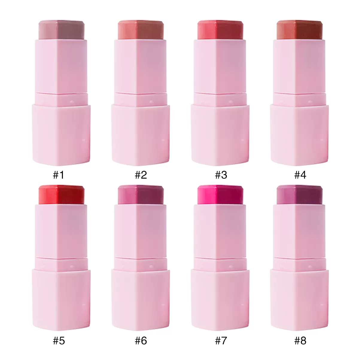 Hot Sales Cheek Makeup Blush Stick Private Label Moisturizing Heart Shape Blush Stick