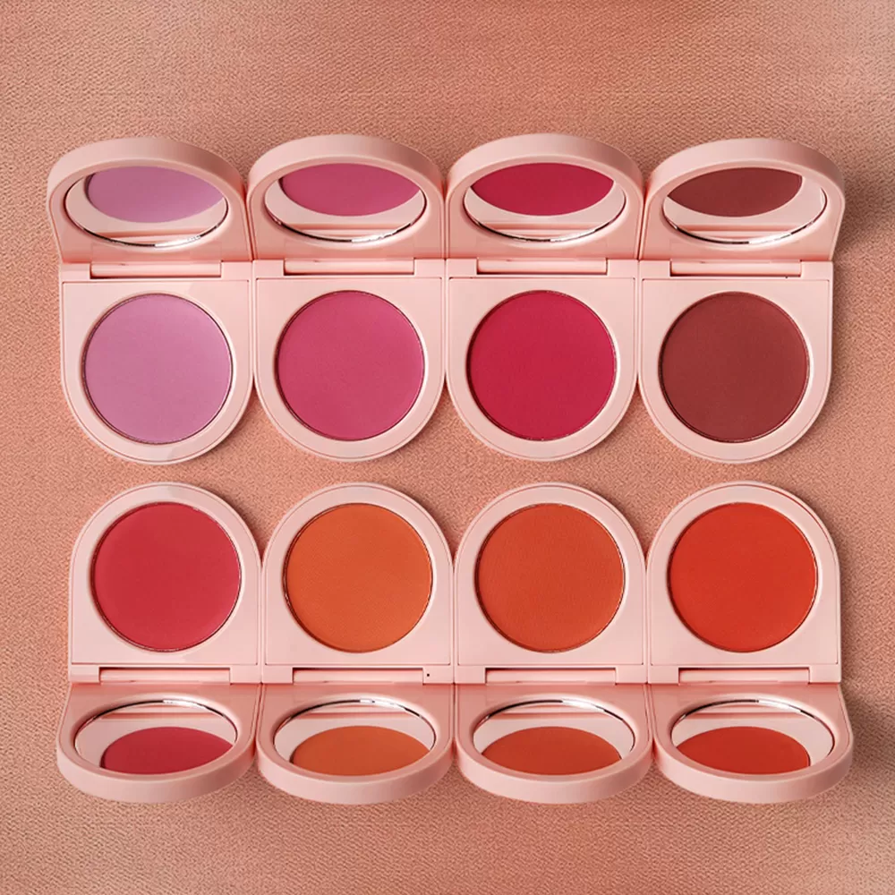 Private Label Single Pressed Powder Blush 8 Colors Face Chee