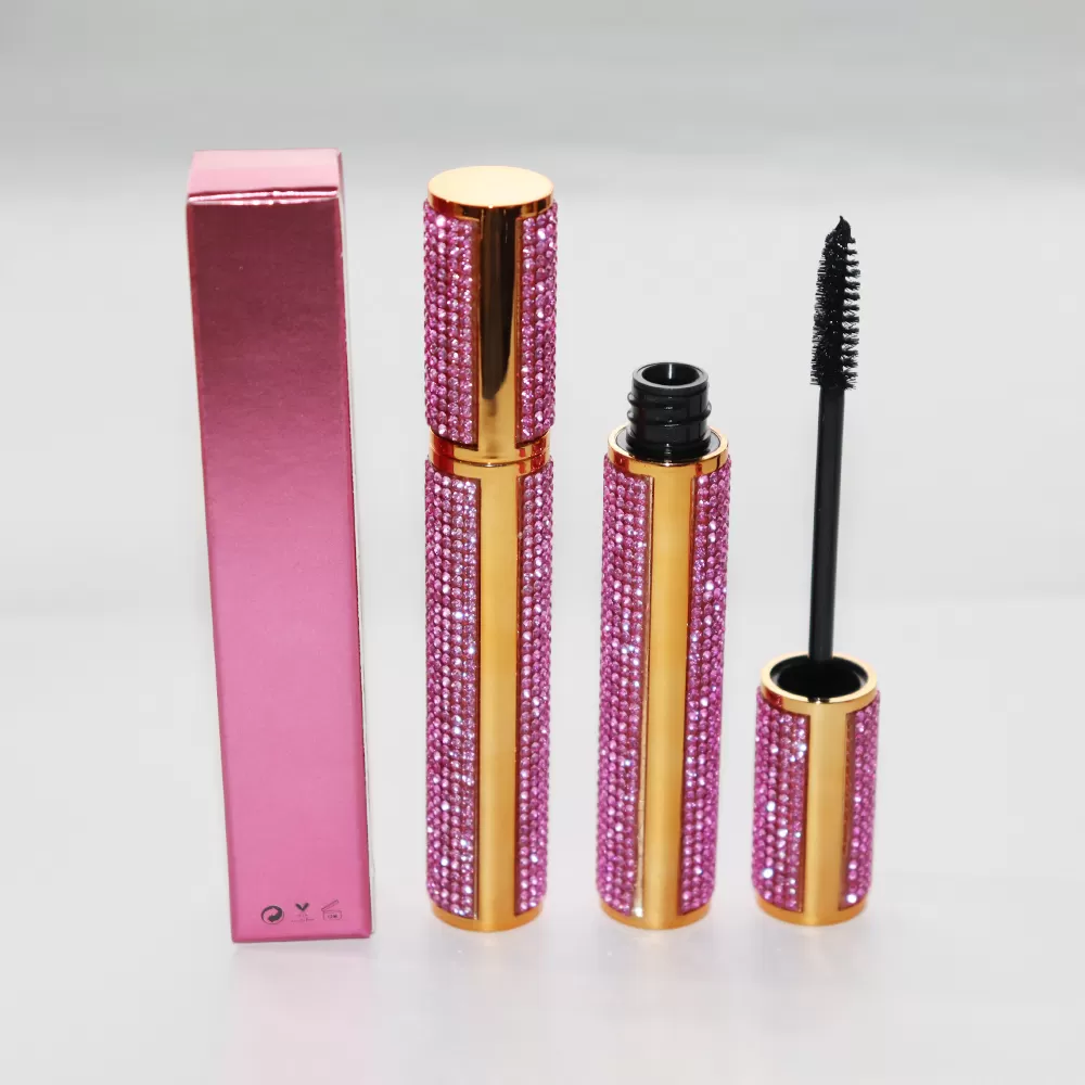 Hot Selling Pink Gold Diamond Mascara Long Lasting Waterproo