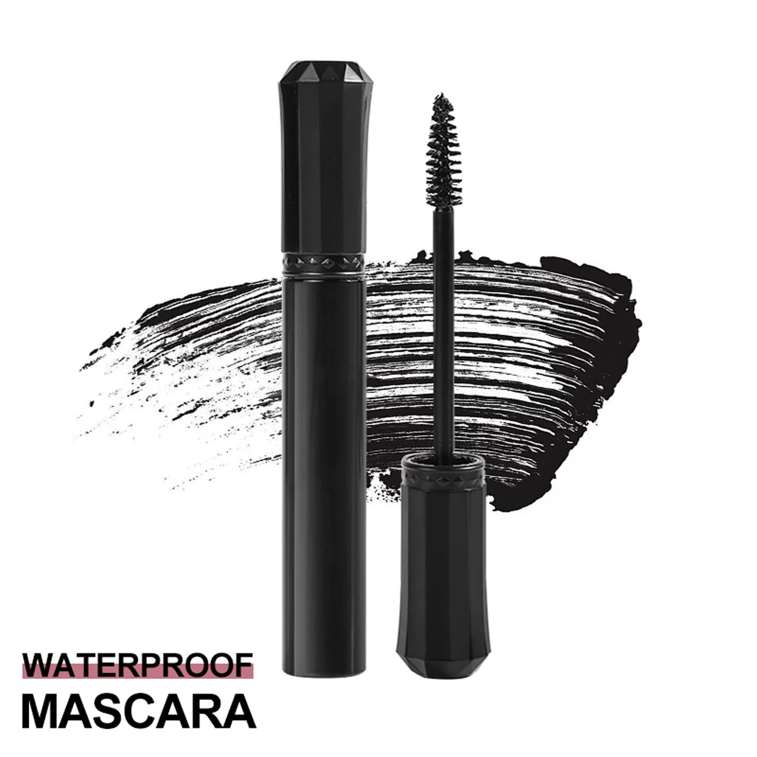 Waterproof Black Dense Bristle Mascara Long Lasting 3D Fiber